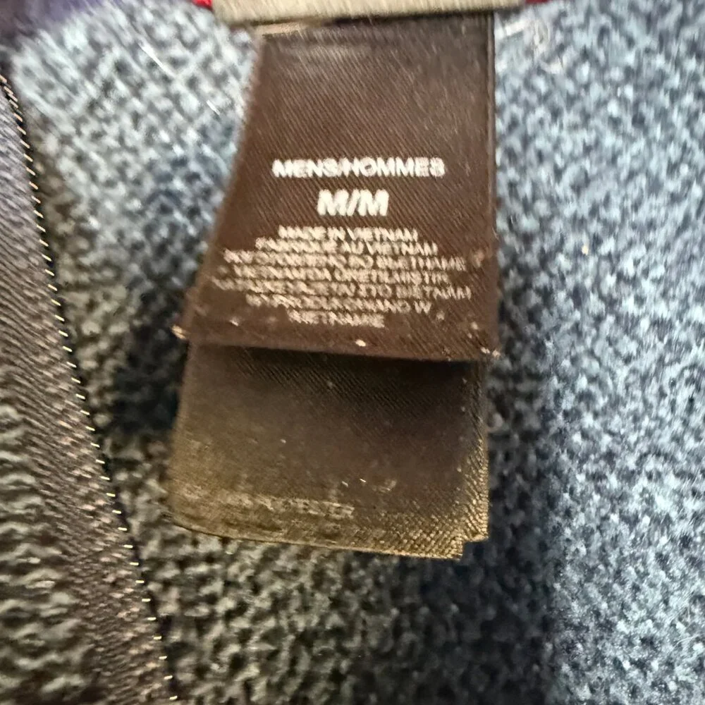 The North Face Mens Cap Rock 1/4 Zip‎ Pullover Medium Navy Heather EUC
